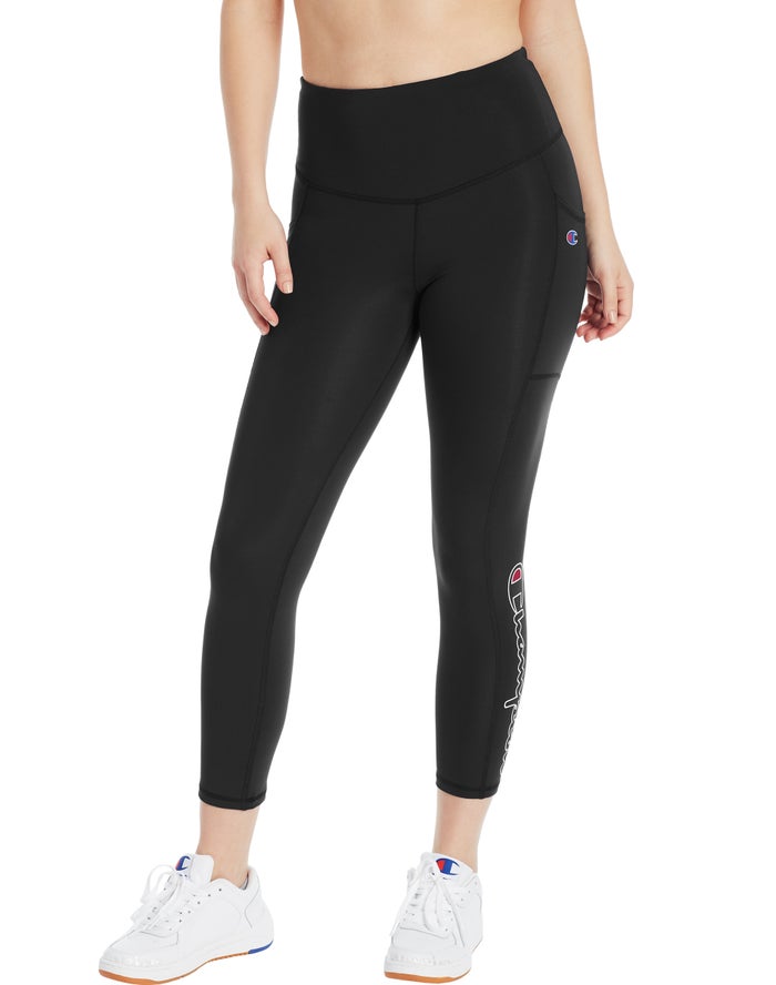 Leggings Champion Mujer - Absolute 3/4 Pocket ( Negras ) 0573926-KP